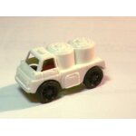 Kinder ancien ( 1986) - v�hicule a friction / n 3 - camion citerne d'ar�oport blanc