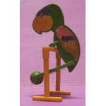 Kinder ferrero - k95 n91 / k95 - 91 - oiseau sur perchoir / balancier: perroquet vert - 1994 / 95 Kinder ferrero - k95 n91 / k95 - 91 - oiseau sur perchoir / balancier: perroquet vert - 1994 / 95