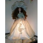 Lampe poupee porcelaine