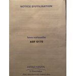Notice utilisation lave - vaisselle arthur martin asf 6170