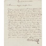 Lettre d'un marchand de lyon pour anduze (gard) - marque postale lyon - premier empire