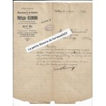 Lettre de philippe hermann 1925, rue louvati�re, belley (ain), ma�onnerie et ciment, platrerie, peinture, ...