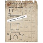 Lettre publicitaire vers 1920 bouguet fr�res forgerons, saint jean le vieux (ain) fournitures pour ma�onnerie, ...