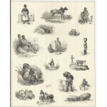 Lithographie a sujets multiples(macedoine) par victor adam Lithographie a sujets multiples(macedoine) par victor adam