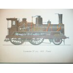 Locomotive n503 - 1878 - france - dessin pour publicite pharmaceutique des loboratoires roussel - tifomycine ...