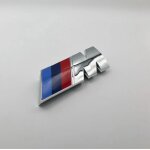 Logo bmw m chrome 3d autocollant coffre voiture badge sport monogramme 5, 5x2cm