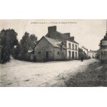 Loh�ac (ile - et - vilaine) l' arriv�e de guipry et l' avenue. chateau du bois au verger. 3 cartes anciennes ...