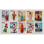 Lot 10 stickers barbie panini mac donald 1997