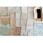 Lot 15 lettres poilu joseph bruyere mort pour la france et queue de cheval guerrier balte (1897  1917, ...