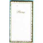 Lot de 15 menus de mariage