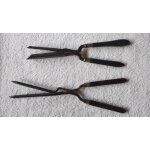 Lot 2 anciens outils de coiffeur fer a friser onduler lisser