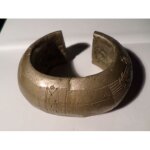Lot de 2 bracelets ethnique monnaie esclave ancien bronze cuivre