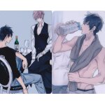 Lot de 2 cartes autocollantes - ten count - tadaomi shirotani & riku kurose (rihito takarai, 10 count, ...
