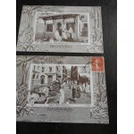 Lot de 2 cartes postales anciennes d algerie / alger 1917