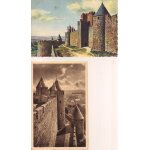 Lot de 2 cartes postales anciennes de carcassone (aude - 11)