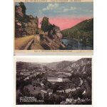 Lot de 2 cartes postales anciennes de ch�teauneuf - les - bains (puy de d�me - 63)