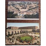 Lot de 2 cartes postales anciennes coloris�es : versailles