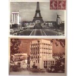 Lot de 2 cartes postales anciennes de paris (ile de france - 75) : exposition intrenationale de 1937