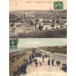 Lot de 2 cartes postales anciennes timbres de dieppe, seine maritime (76)