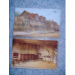 Lot de 2 cpa de stratford on avon (lieu de naissance de william shakespeare)