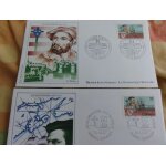Lot 2 enveloppes premiers jour   jacques cartier   queb�c et saint malo 1984