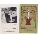 Lot 2 images pieuses thannenkirch - abb� remy fuhrel pr�tre 29 juin 1965 - paques 1965 oster - kommunion ...