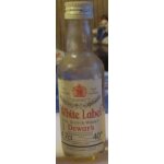 Lot de 2 mignonnettes whisky white label dewar's