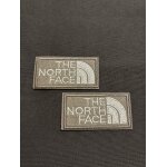 Lot de 2 patch ecusson brod� thermocollant north face beige & blanc neuf