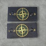 Lot de 2 patch stone island 4 boutons stone island