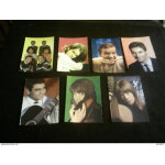 Lot de 22 cartes postales diff�rentes des chanteurs et acteur de t�l�vision des ann�es 60