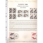 Lot de 27 documents philateliques / musee postal / annee 1986 / tableaux. . .