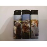 Lot de 3 briquets a gaz rechargeable electronique