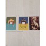 Lot de 3 cartes chanel du parfum n5