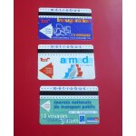 Lot de 3 cartes metrobus de rouen edit�es pour l'armada juillet 1994, pour l'inauguration du metro d�cembre ...