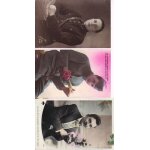 Lot de 3 cartes postales anciennes sur les hommes et uniformes