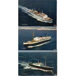 Lot de 3 cartes postales, bateaux : le napoléon, le cyrnos et le sidi okba * Lot de 3 cartes postales, bateaux : le napoléon, le cyrnos et le sidi okba *