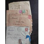 Lot de 3 enveloppes p�riode 1945 a 1949, apr�s guerre 39 / 45, militaria, avec lettres jointes, famille ...