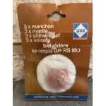 Lot de 3 manchons neufs pour lampes camping gaz