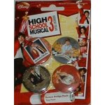 Lot de 3 packs de 4 badges high school 3 diff�rents