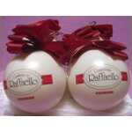 Lot de 4 boules de noel diam�tre 10 cm - publicit�   confetteria raffaello ferrero