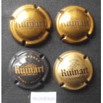 Lot de 4 capsules de champagne ruinart.