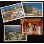 Lot 4 cartes postales ch�teau maisons laffitte appartement du roi la gare le parc mairie cheval