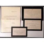 Lot de 4 faire - part de décès : familles feuillatre, bouché, munié (poilus 14 - 18) et famille merz ... Lot de 4 faire - part de décès : familles feuillatre, bouché, munié (poilus 14 - 18) et famille merz ...