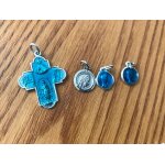 Lot 4 m�dailles souvenir notre dame de lourdes