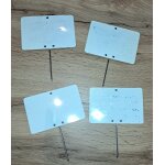 Lot de 4 pancartes de boucherie poissonnerie triperie 4 ardoises effa�able pour prix pic viande objet ...