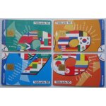 Lot de 4 telecarte france groupe en puzzle de 1998