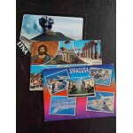 Lot de 42 cartes postales anciennes, ecrites, d'italie / italia