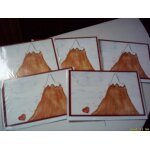 Lot de 5 cartes doubles : meilleurs voeux + 5 enveloppes