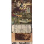 Lot de 5 cartes postales ancienne, thme : religions