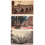 Lot de 5 cartes postales anciennes de toulouse (haute garonne - 31) : pont, rues animes, monuments